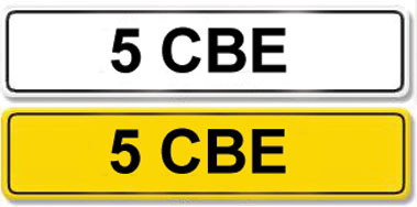 Lot 5 - Registration Number 5 CBE