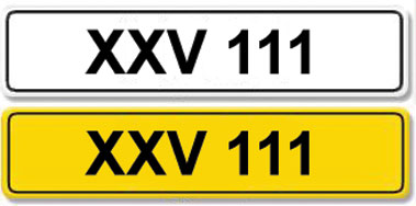 Lot 4 - Registration Number XXV 111