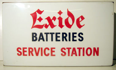 Lot 800 - Exide Batteries Service Station Lightbox