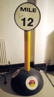 Lot 221 - Thrust Ssc Mile Marker Signed By Capt A.Green