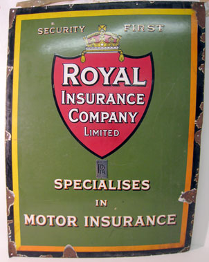 Lot 826 - Two Enamel Garage Signs