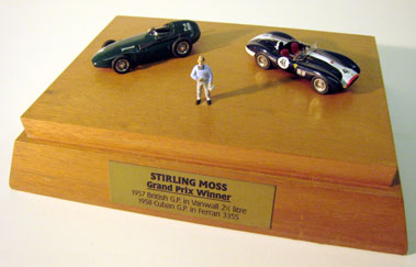 Lot 269 - Stirling Moss 1/43 Scale Model Display