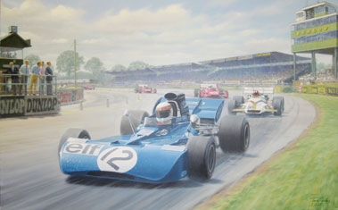 Lot 528 - Jackie Stewart/Tyrell-Ford Original Artwork By Tony Smith