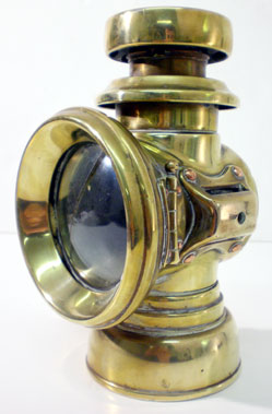 Lot 347 - Lucas KingS Own Brass Sidelamp