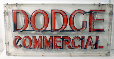 Lot 857 - Dodge Commercials Illuminated Lightbox