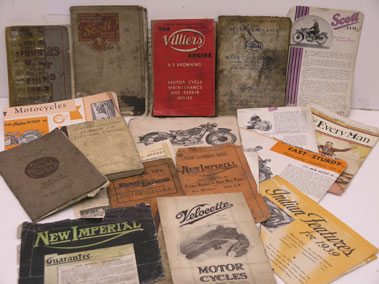 Lot 423 - Assorted Early Motorcycle Brochures
