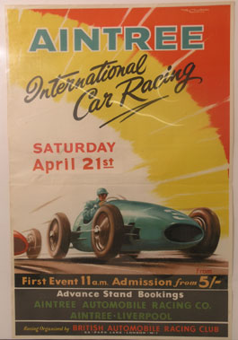 Lot 558 - Aintree International Car Racing Original Event Poster