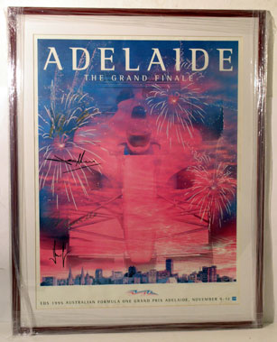 Lot 616 - Signed 1995 Adelaide F1 Grand Prix Poster