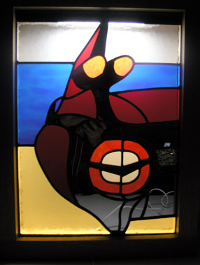 Lot 868 - 1959 Cadillac Eldorado Tail Fin Stained Glass Panel