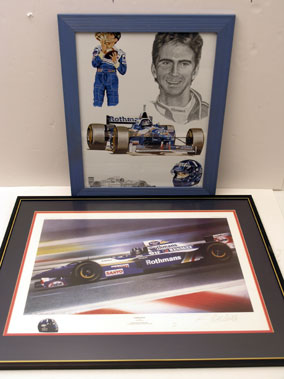 Lot 570 - Two Damon Hill Prints