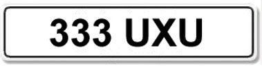 Lot 2 - Registration Number 333 UXU