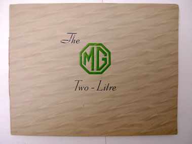 Lot 140 - MG Two-Litre Sales Brochure