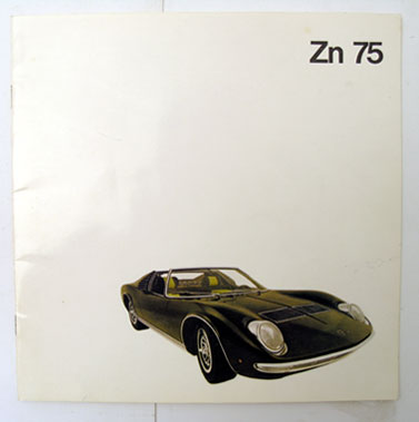 Lot 144 - Lamborghini Zn 75 Sales Brochure