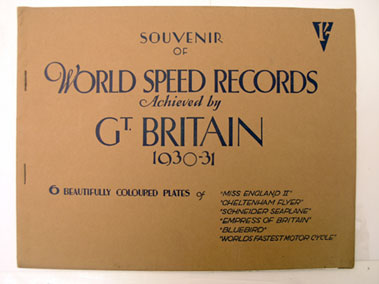 Lot 145 - Souvenir of World Speed Records 1930 - 1931