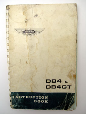 Lot 149 - Aston Martin DB4 & DB4 GT Instruction Book