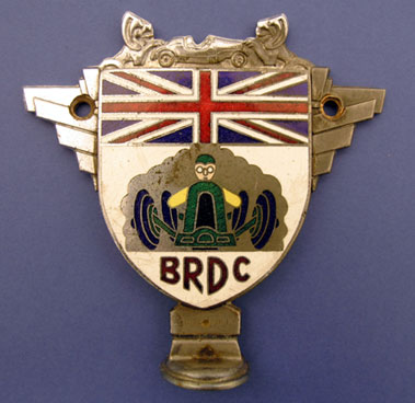 Lot 307 - Louis Stanley's BRDC Car Badge