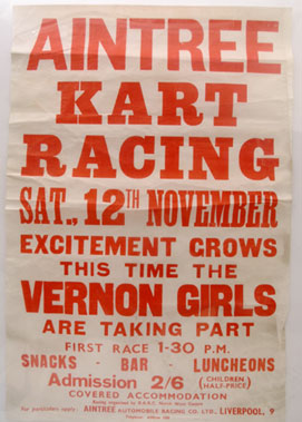 Lot 502 - 'Aintree Kart Racing' Advertising Poster