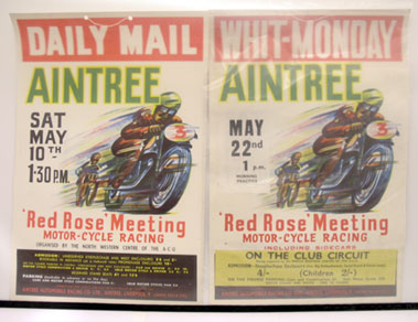 Lot 506 - Two Aintree Motorcycle Meeting Advertising Boards