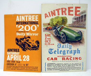 Lot 516 - Two Aintree 'International' Advertising Posters