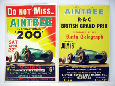 Lot 517 - Two Original Aintree Race Course Advertising Boards