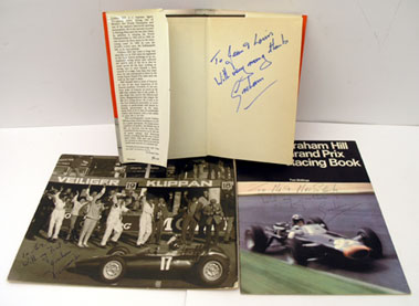 Lot 616 - Signed Graham Hill Ephemera