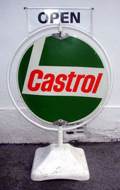 Lot 802 - Rotating Circular Castrol Sign *