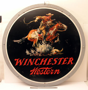 Lot 815 - Winchester Western Advertising Sign **
