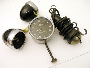 Lot 333 - Jaeger Time Clock & Other Automobilia