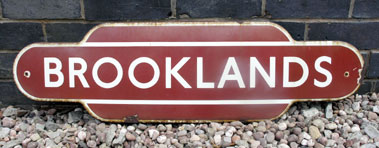 Lot 403 - Original 'Brooklands' Railway Totem