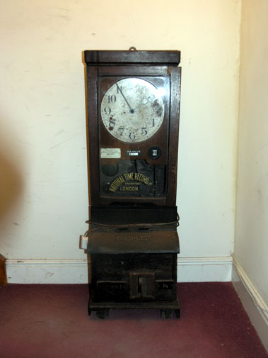 Lot 409 - National Time Recorder 'Clocking In' Machine