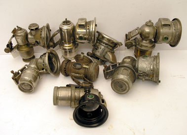 Lot 416 - Assorted Cycle & Motorcycle Carbide Lamps