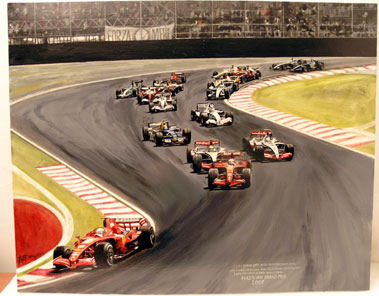 Lot 505 - 2007 Brazillian Grand Prix Original Artwork