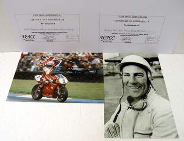 Lot 605 - Two Signed Photographs