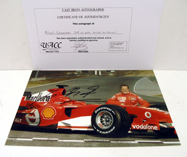 Lot 606 - Michael Schumacher Signed Photograph
