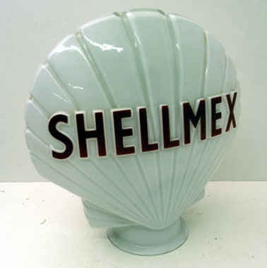 Lot 804 - Shellmex Glass Petrol Pump Globe