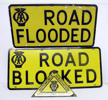 Lot 816 - Three AA Signs