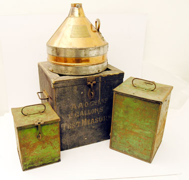 Lot 826 - A.A.O.C. Ltd Boxed Petrol Measure & Two Others