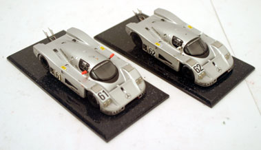 Lot 931 - Mercedes - The no.62 and no.61 Sauber Mercedes C9 (Marsh Models)