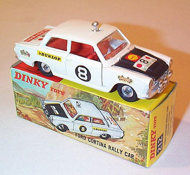 Lot 1031 - Dinky Toys #212 Ford Cortina GT Mark 1 East African Safari Rally Car