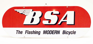 Lot 409 - BSA Cycles Illuminated Showroom Sign