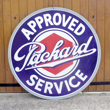 Lot 814 - Large 'Approved Packard Service' Hanging Garage Sign **