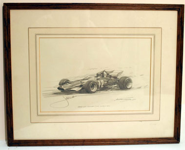 Lot 518 - Ickx/Ferrari Artwork By Michael Turner