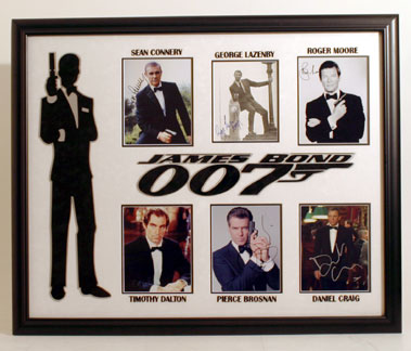 Lot 514 - Large James Bond Signed Photographic Presentation