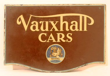 Lot 709 - Early Vauxhall Enamel Sign