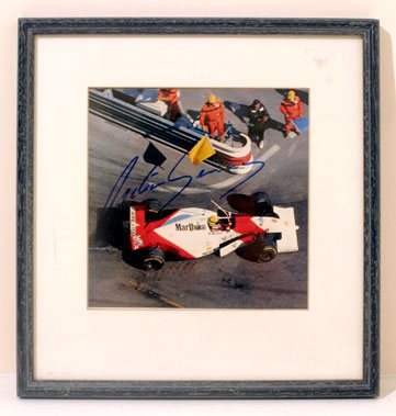Lot 603 - Ayrton Senna Signed Photograph