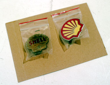 Lot 213 - Enamel Shell Badges
