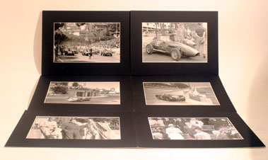 Lot 606 - Six Black/White Monaco Racing Photographic Prints