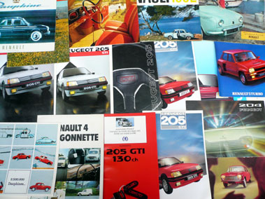 Lot 129 - Quantity of Renault & Peugeot Sales Brochures