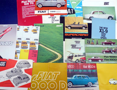 Lot 132 - Quantity of Fiat & Autobianchi Sales Brochures