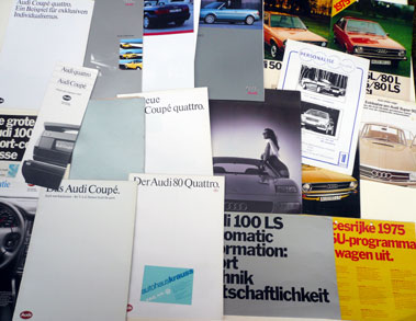 Lot 134 - Quantity of Audi Sales Brochures